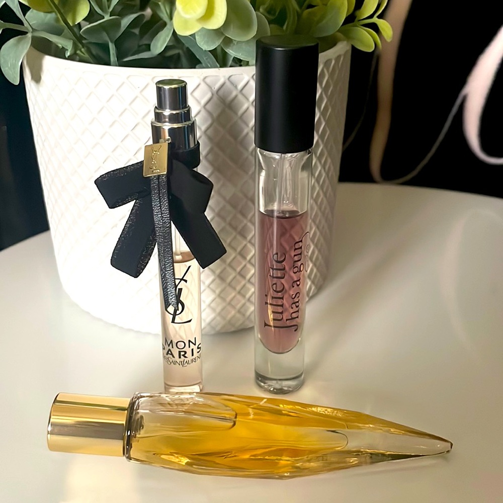 3 travel size perfumes